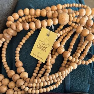 Cost Plus World Market Natural Wood Beaded Decor